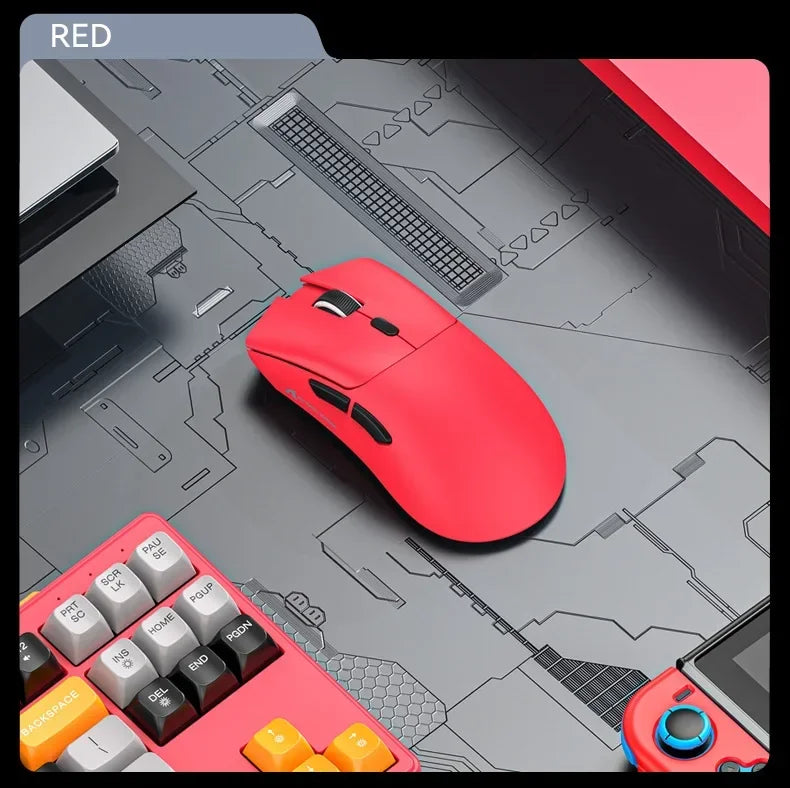 Attack Shark R1 2.4G USB безжична Bluetooth геймърска мишка 18K DPI PAW3311 трирежимна свързаност 59g лека за PC лаптоп Mac
