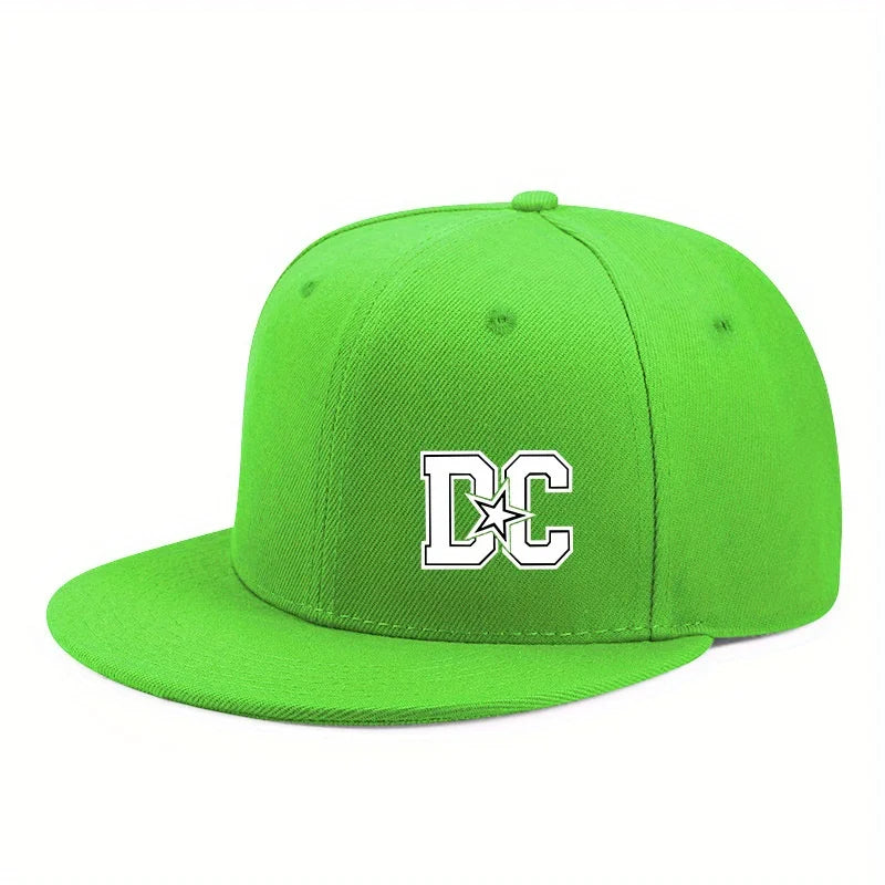 Unisex Letter Print Hip-hop Snapback Cap Outdoor Adjustable Casual Baseball Caps Sunscreen Sun Hat Streetwear