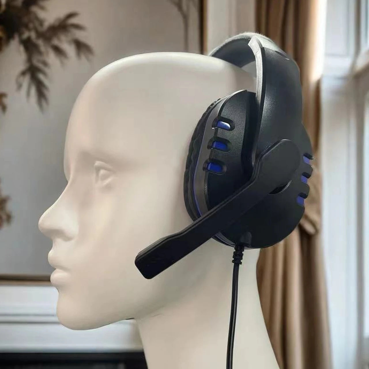 Auriculares con cable 7260 con micrófono – Headset para gaming y trabajo para PS4 PS5 Xbox One, estudio y reuniones, auriculares con jack 3.5mm