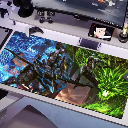 Tappetino mouse Overwatch in più misure, grande e quadrato, per computer, ufficio e gaming, tappetino da tavolo in gomma antiscivolo