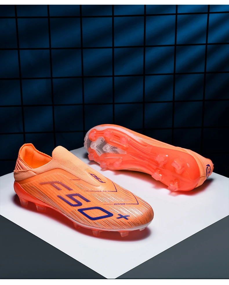 New Men's Football Boots Non Slip Comfortable Soccer Shoes Turf Ultralight Fg Grass Cleats Futsal Sport Indoor Adult Non-Slip