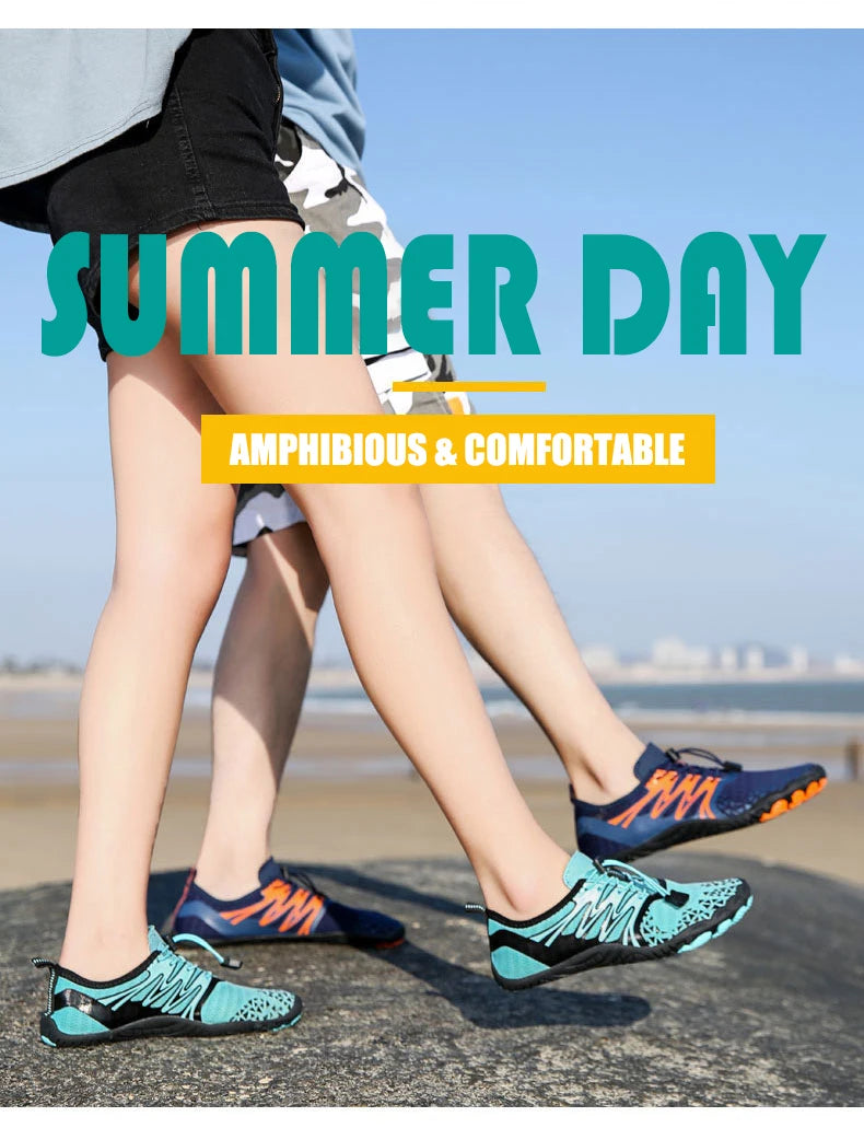 EOCENE Barfuß-Outdoor-Sportschuhe für Herren und Damen, schnell trocknende Aqua-Schuhe für Strand, Schwimmen, Fitness, Waten, Wandern und Radfahren