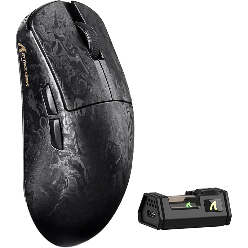 ATTACK SHARK R11 ULTRA 49g kulfiber 8000Hz trådløs gamingmus, 42000 DPI, 20000 FPS, PAW3950MAX, Nordic 52840-chip