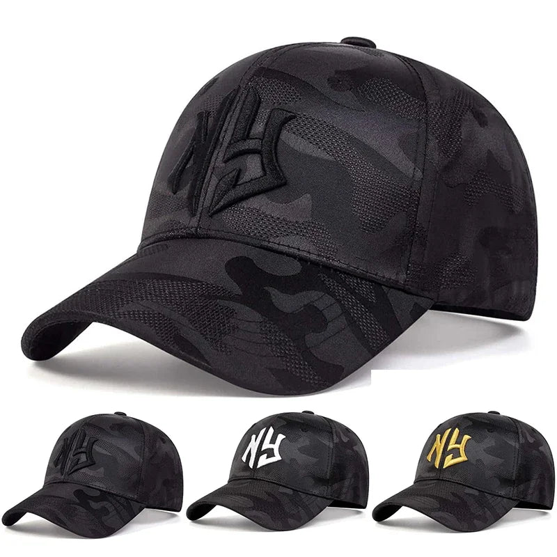 Fashion Letter Embroidery Camouflage Baseball Cap Spring Autumn Snapback Hat Adjustable Sports Casual Hats Sunscreen Hats