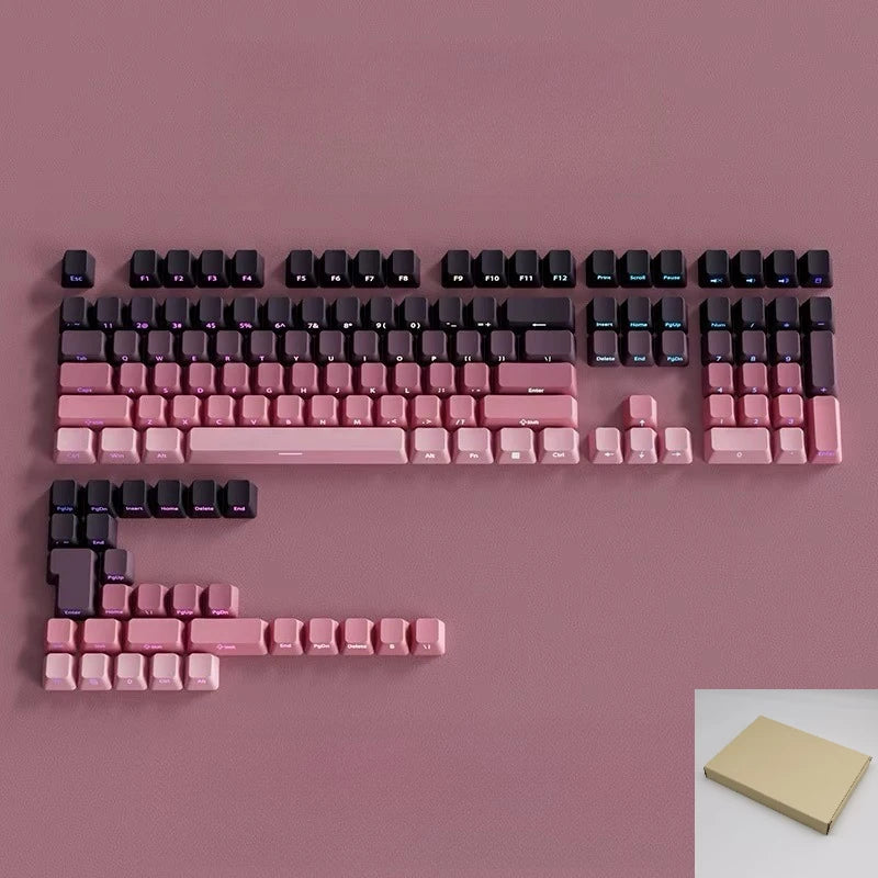 2025 Original Daylight Keycaps PBT Translucent, Side-engraved OEM 136 Keys, Customized To Fit 60/84/98/108 Mechanical Keyboards.