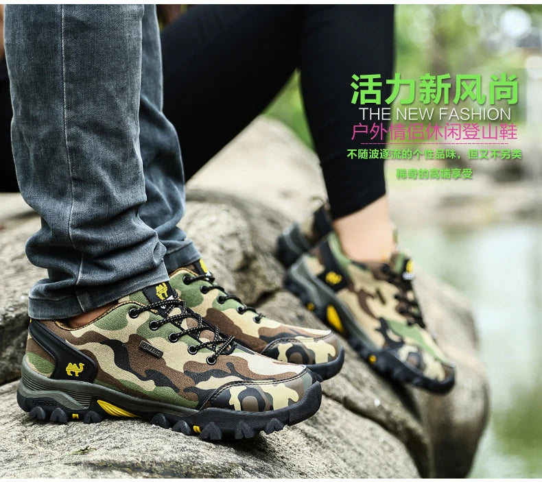 Casual Shoes Men Summer Outdoor Sneakers Women Footwear Trainer Waterproof Camouflage Army Shoe Male Military Shoes Tenis Jeans