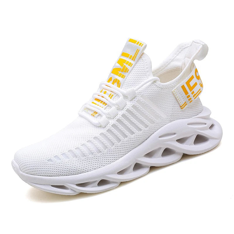 MAEDEF-Baskets confortables et décontractées en maille pour homme, chaussures de course respirantes à plateforme, de sport, de marche et de tennis