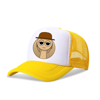 Sprunkis drenge- og pigebørn, tegneserie-baseballkasketter, hiphop-hatter til børn, åndbare mesh-hatte, søde anime-solhatte, solskærmkasketter, fødselsdagsgaver
