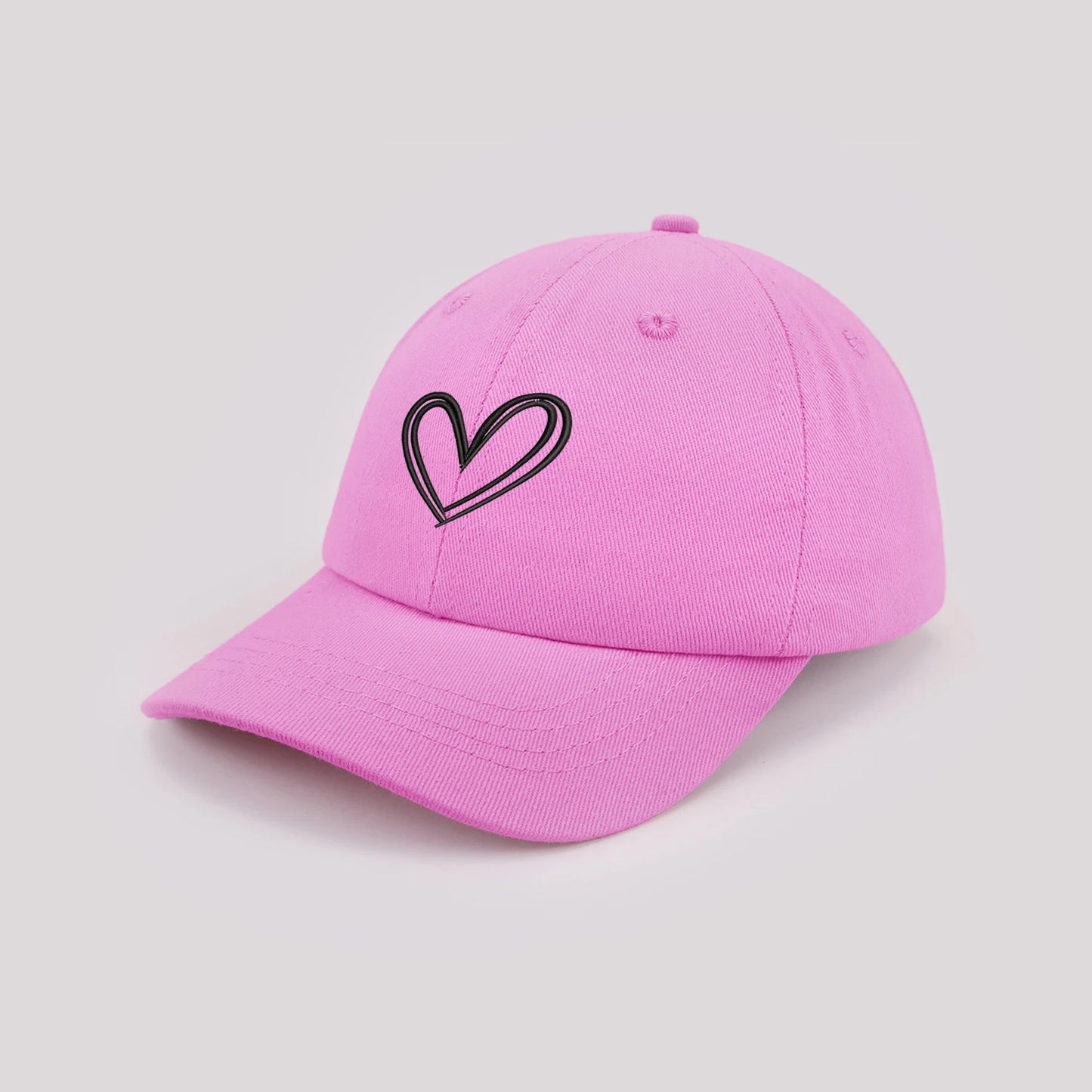 Cartoon heart-shaped Baby Baseball Cap Cute Solid Color Toddler Sun Hat with Ears Summer Adjustable Kids Boy Girl Peaked Cap ﻿