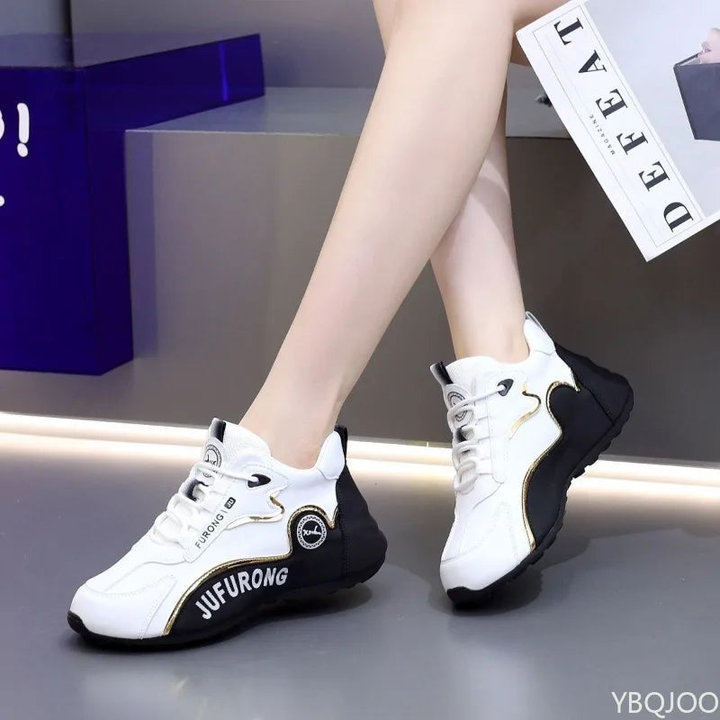 Large Size Spring and Autumn New Thick Sole Height-Increasing Casual Men's Shoes, Niche Trend Versatile Flat Sports Shoes for Men