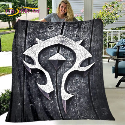 WOW, World of Warcraft Game Gamer Soft Plush Blanket,Flannel Blanket Throw Blanket for Living Room Bedroom Bed Sofa Picnic Cover