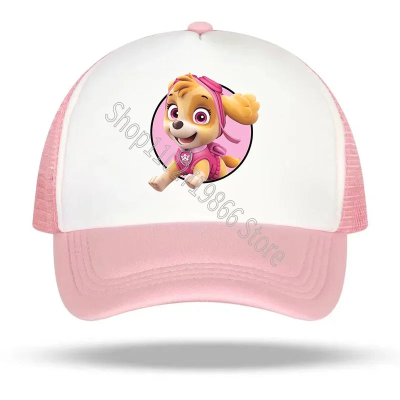 Paw Patrol-kasketter: Chase og Skye – baseballkasket til kvinder og mænd med sødt tegneserie- og anime-mønster, solhat, sommerkasketter til udendørs brug, fødselsdagsgaver