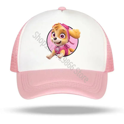 Paw Patrol-kasketter: Chase og Skye – baseballkasket til kvinder og mænd med sødt tegneserie- og anime-mønster, solhat, sommerkasketter til udendørs brug, fødselsdagsgaver