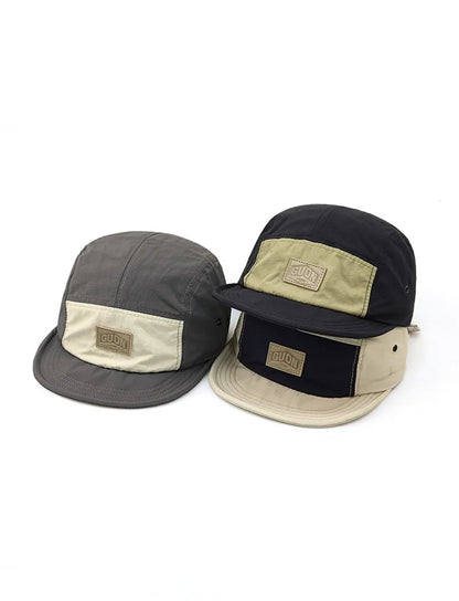 Zomerse, dunne, ademende en sneldrogende baseballpet voor mannen en vrouwen, voor outdooravonturen en bescherming tegen de zon, met korte klep en 5 flappen, geschikt voor wandeltochten