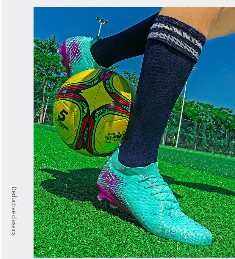 New Men's Football Boots Sneakers FG Soccer Shoes Training Wholesale Top Quality Cleats Non-Slip Drop Shipping Unisex Adult
