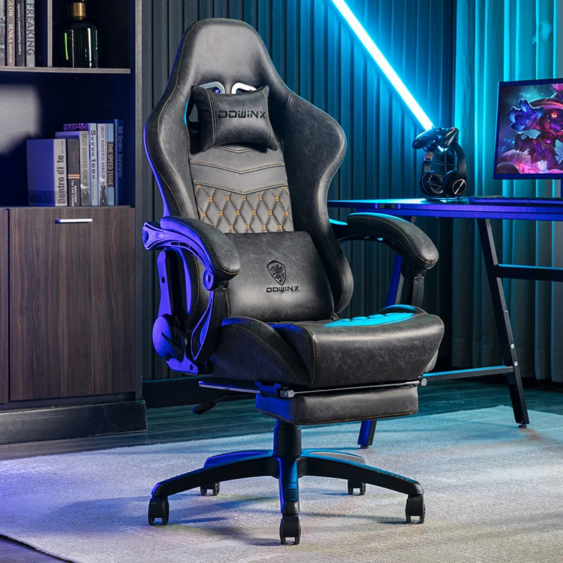 Comfortable Reading Office Chair Reclining Adjustable Swivel Computer Home Study Bedroom Ergonomic Lumbar Support High Back Seat