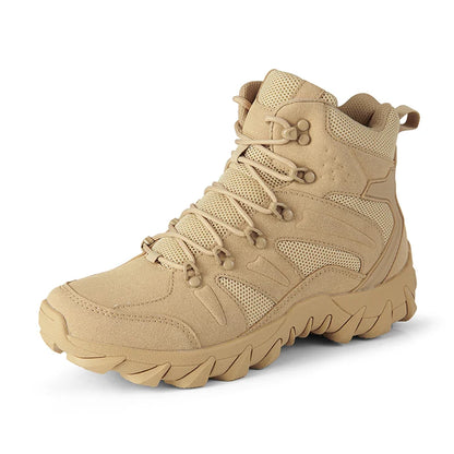 Stivali tattici da combattimento migliorati da uomo per outdoor e campeggio, antiusura, a risposta rapida, scarpe da trekking, pesca e caccia, sneakers da uomo