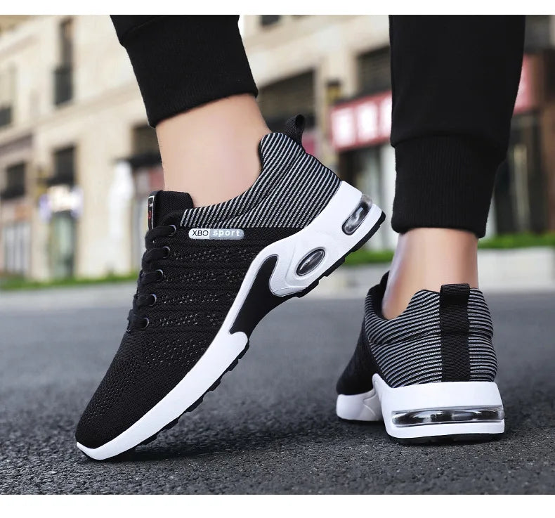 Chaussures de course respirantes à lacets pour hommes, tendance coréenne, légères, décontractées, confortables, nouvelle Version