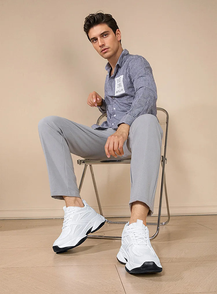 Nouvelles chaussures rehaussantes pour hommes, augmentation invisible de la taille de 10 cm, respirantes, augmentation de la taille de 8 cm, chaussures de sport en maille