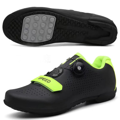 New Unisex Pedal Cycling Shoes, Flat Shoes Suitable for Mountain Sports, Pedal Self-Locking Cycling Shoes, Breathable Cycling Shoes