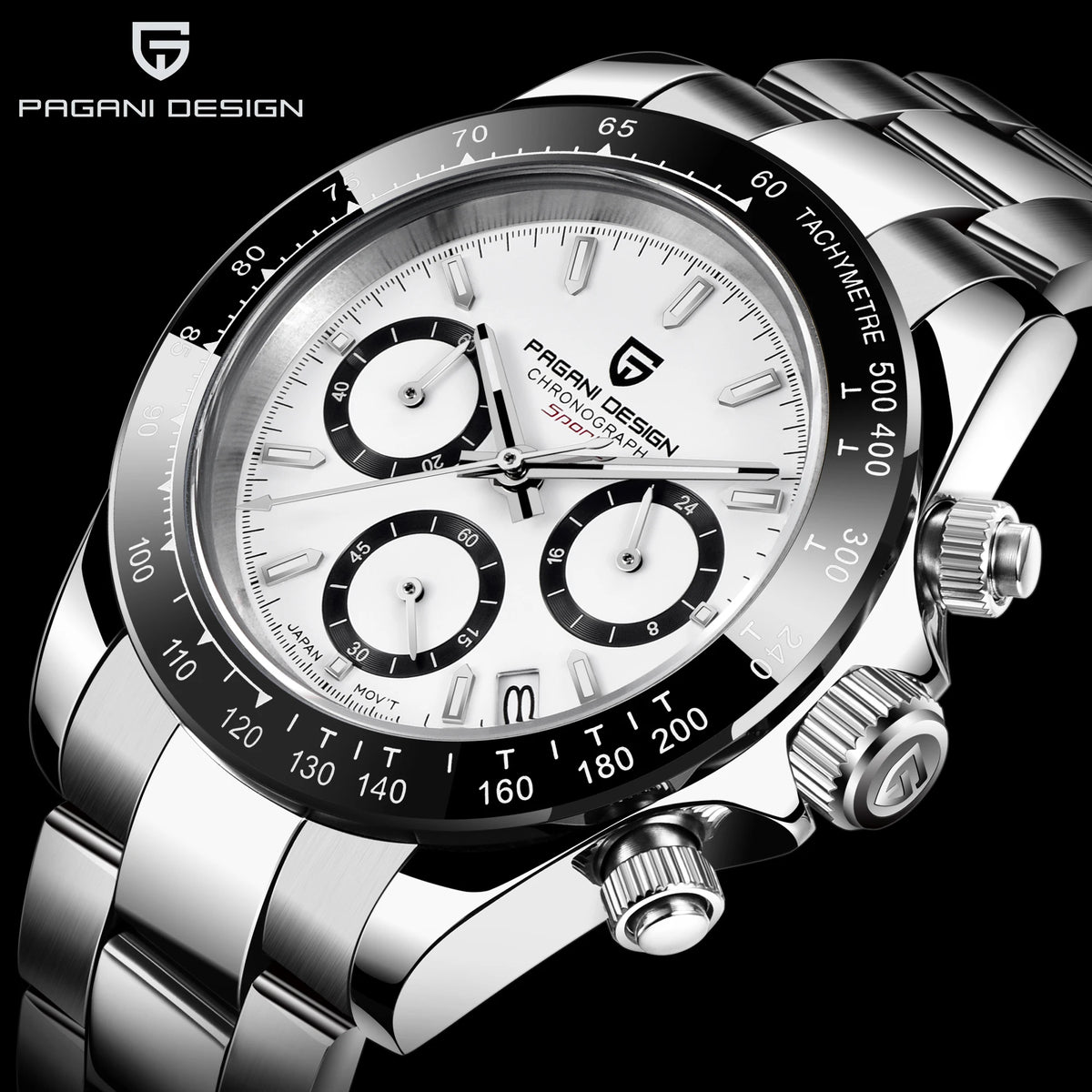 2025 PAGANI DESIGN  New PD1644 Meteorite Dial Fashion Men Quartz Wristwatches 100M Sapphire Glass Chronograph relogio masculin