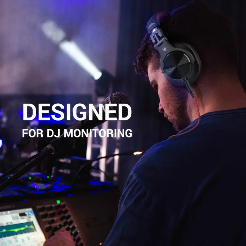 OneOdio kabelgebundene Over-Ear-DJ-Studiokopfhörer mit Mikrofon – Mixing- & Monitoring-Headset mit 40mm Treiber für Gaming & Aufnahmen