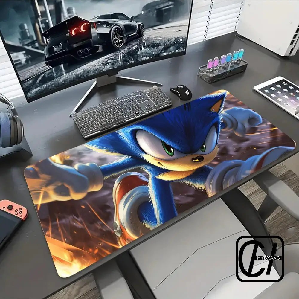Keyboard Pad Padding Mat Anime Sonic The Hedgehog Mouse Mat Desk Mat With Pad Gaming Accessories Prime Gaming XXL HYBXXC
