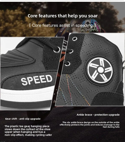 New men's and women's four-season universal safety protection motorcycle riding boots anti-slip and anti-fall motorcycle shoes