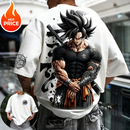 Son Goku Gym Dragon Ball Super Saiyan Harajuku Men Summer Cotton T-Shirt Top Loose Women Streetwear Casual Short Sleeve Tee