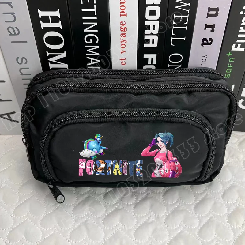 Estojo para Canetas Fortnite com Padrão Criativo do Jogo, Estojo Harajuku, Bolsa de Arrumação para Rapaz e Rapariga, Material de Regresso às Aulas, Presentes de Aniversário e Festa