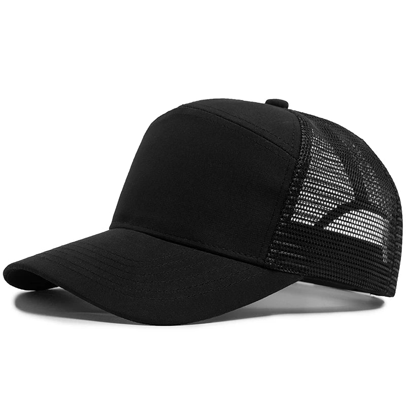 Sommer-Baseballkappe mit 7-Panel-Design, Fashion-Hip-Hop-Mesh-Kappen, Herren-Trucker-Cap, Visier, Hardtop, Snapback, Damen, Unisex, coole neue Marke