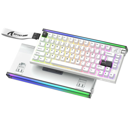 ATTACK SHARK R85 HE 8000Hz RGB Rapid-Trigger-Tastatur, 0.005mm RT-Genauigkeit, kabelgebundene Gaming-Tastatur, magnetischer Hall-Effect-Switch