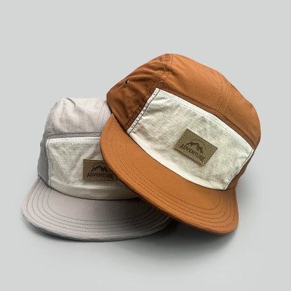 Casquettes de baseball unisexes à séchage rapide, pour l'extérieur, avec lettres, polyvalentes, à visière courte, tendance, pare-soleil, color block, respirantes, à visière inclinée