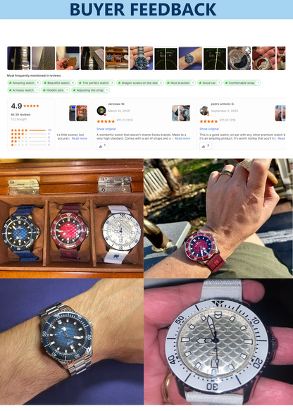 Seagull King of the Dragon Men's Watches Automatic Mechanical Watch Sports Diver 300M Waterproof Wristwatch Luxury 2024 New 1216