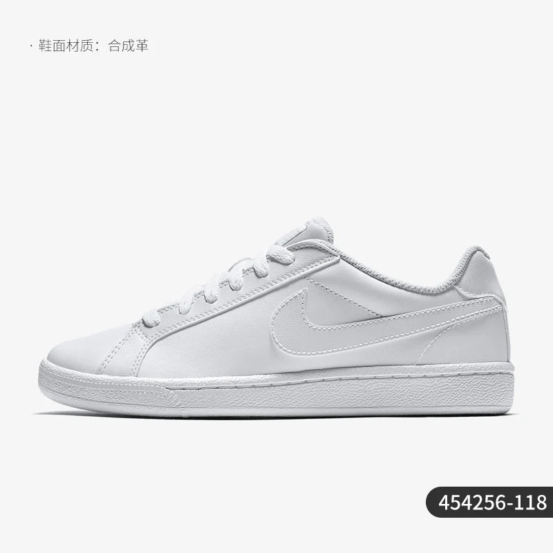 Sapatilhas Nike genuínas COURT MAJESTIC de cano baixo para mulher, brancas, desportivas e casuais 454256-118