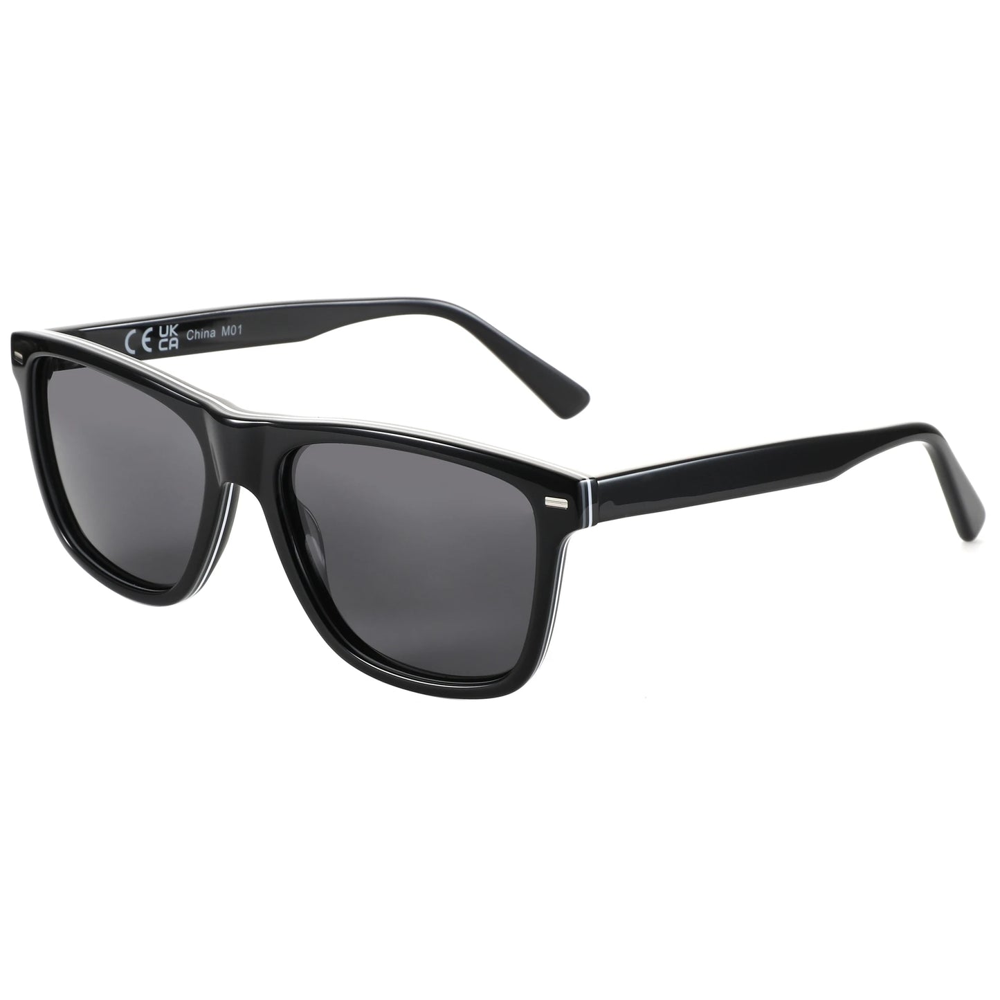 ZENOTTIC Trendy Polarized Sunglasses UV400 Protection Acetate Square Sun Glasses Classic Design Shade for Women Men