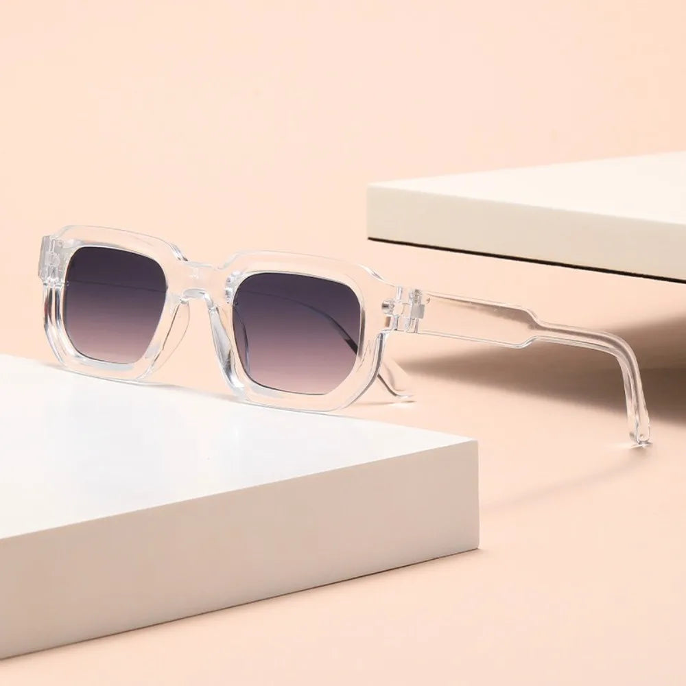 UV Protection Small Frame Square Sunglasses Punk Square Women Sun Glasses Leopard Print UV400 Retro Eyewear Photography