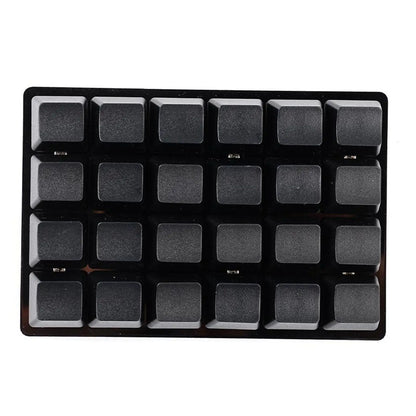 Mini-USB Custom Mechanische Tastatur mit 24 Tasten, Schwarz/Weiß, Gaming-Tastatur, Sayo-Gerät, programmierbares Shortcut-Keypad mit Makrotasten