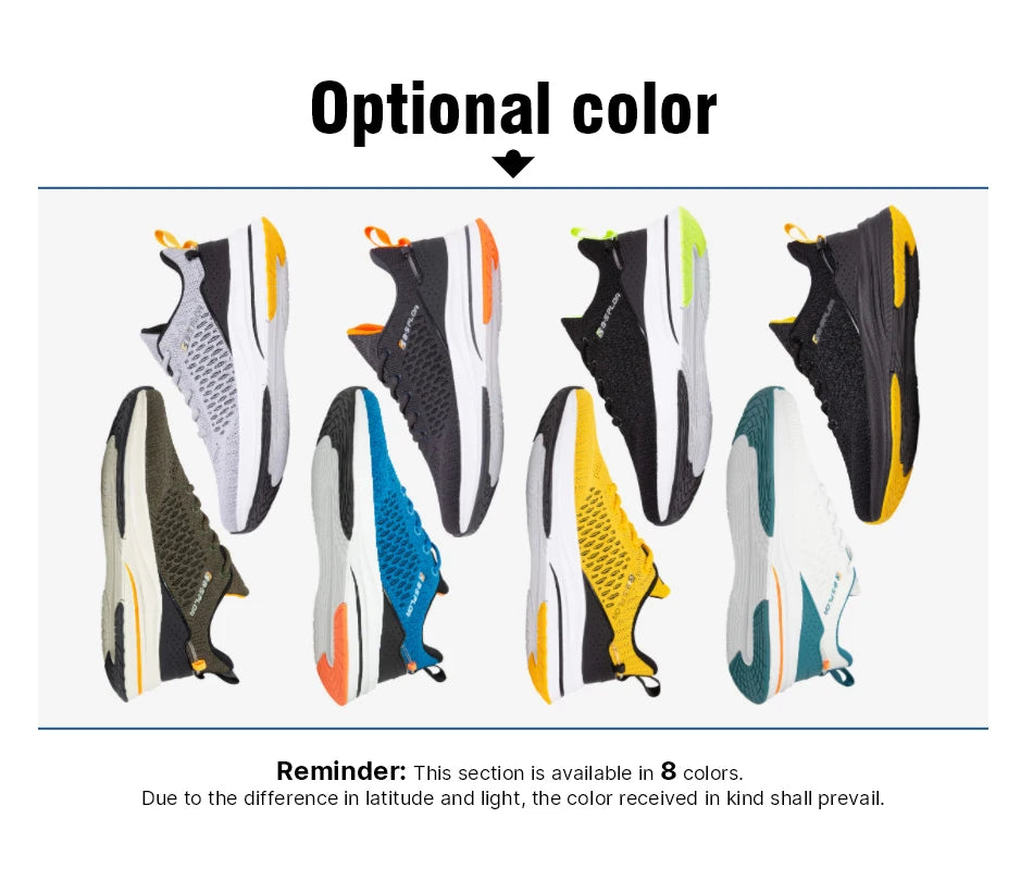 Scarpe da running leggere Baasploa da uomo, confortevoli sneaker casual da uomo in mesh di design, con lacci, per sport all’aperto e tennis