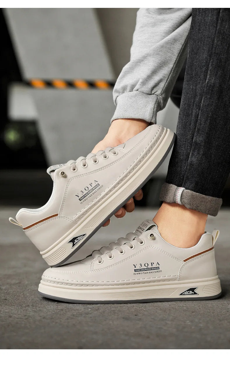 Męskie letnie modne casualowe buty do prowadzenia samochodu, sportowe wsuwane mokasyny, uniwersalne, wygodne, oddychające, odporne na zużycie, skórzane -..