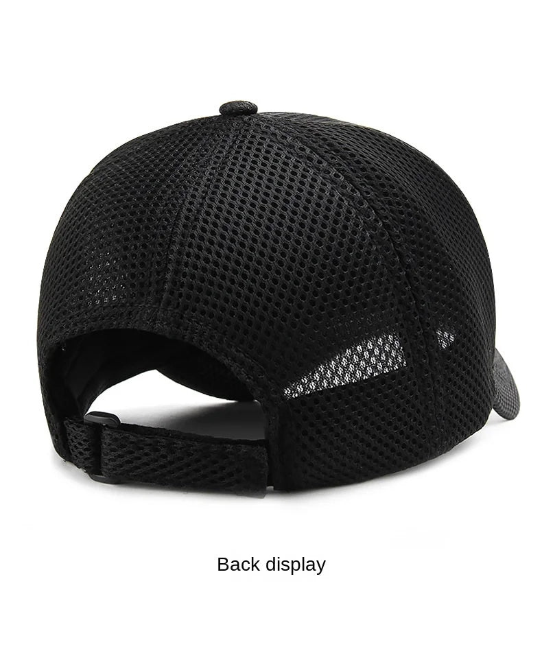 Big Head Plus Size Summer Mesh Baseball Cap for Men Women Trucker Breathable Hat Adjustable for Outdoor Sports Running