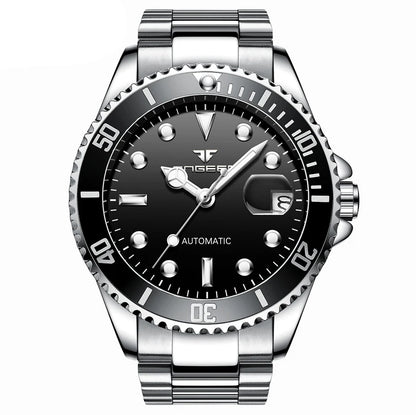 Mechanické náramkové hodinky BINBOND pre mužov, luxusné, svietiace, vodotesné, automatické, s tourbillonom, skeletové