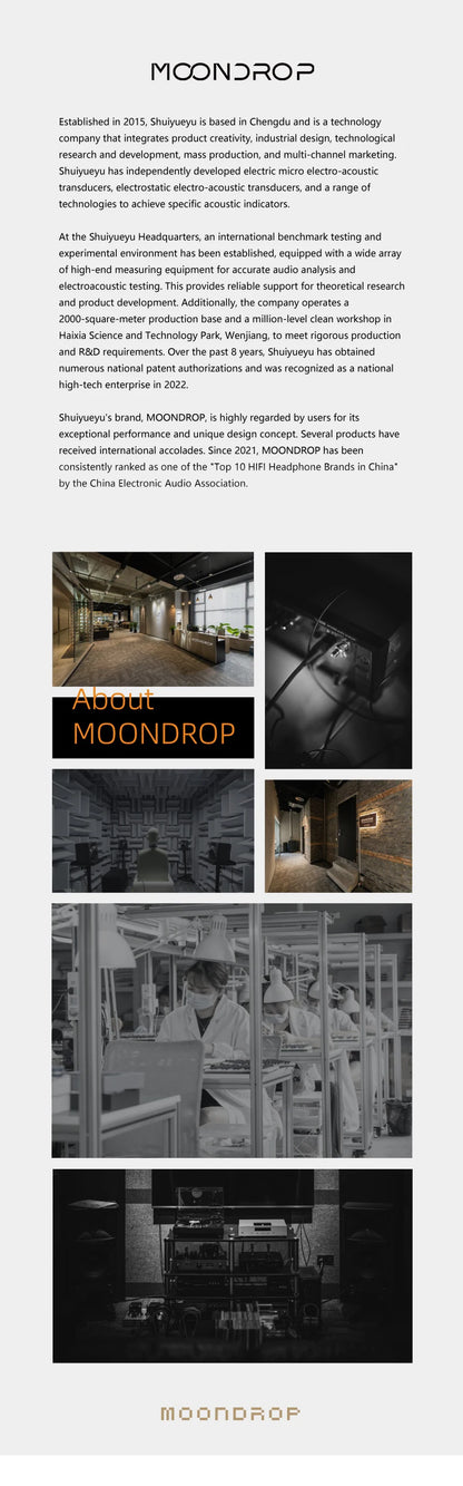 MOONDROP OLD FASHIONED On-Ear Headphone 40mm large dynamic driver 0.78-2pin 3.5mm Plug