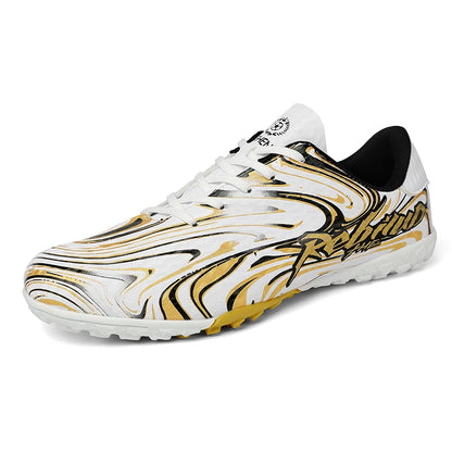 Chaussures de football pour hommes, modèle bas, avec crampons longs FG/TF, chaussures de football pour jeunes, ultra-légères, antidérapantes, pour entraînement sur gazon naturel, chaussures de sport.