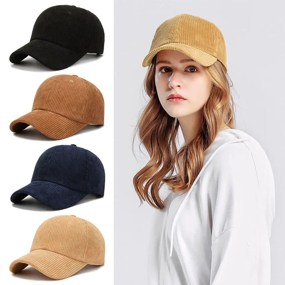 Unisex corduroy baseballpet, verstelbare zonnehoed, hiphop-pet voor heren