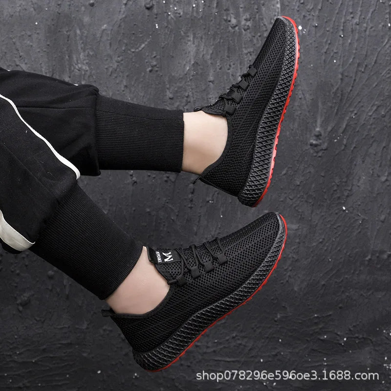 New Men's Casual Sports Shoes Outdoor Thick Bottom Versatile Summer Workwear Trendy Shoes Anti-Slip Wear-Resistant Rubber Sole