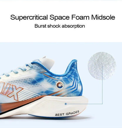 ONEMIX Nylon Carbon Board Marathon Running Racing Shoes, Professional Stable Support, Shock Relief, Ultra-light Rebound Sneakers