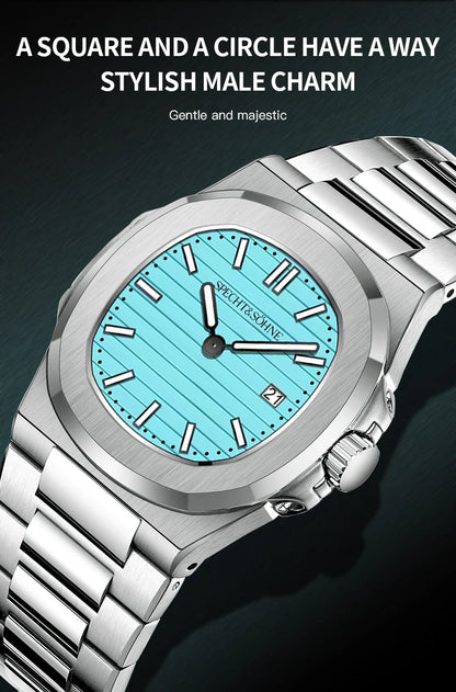 Specht & Söhne New Arrivals Mens Watch Rose Gold 5711 Classic Sports Watches Ultrathin Stainless Steel Sapphire 50M Waterproof