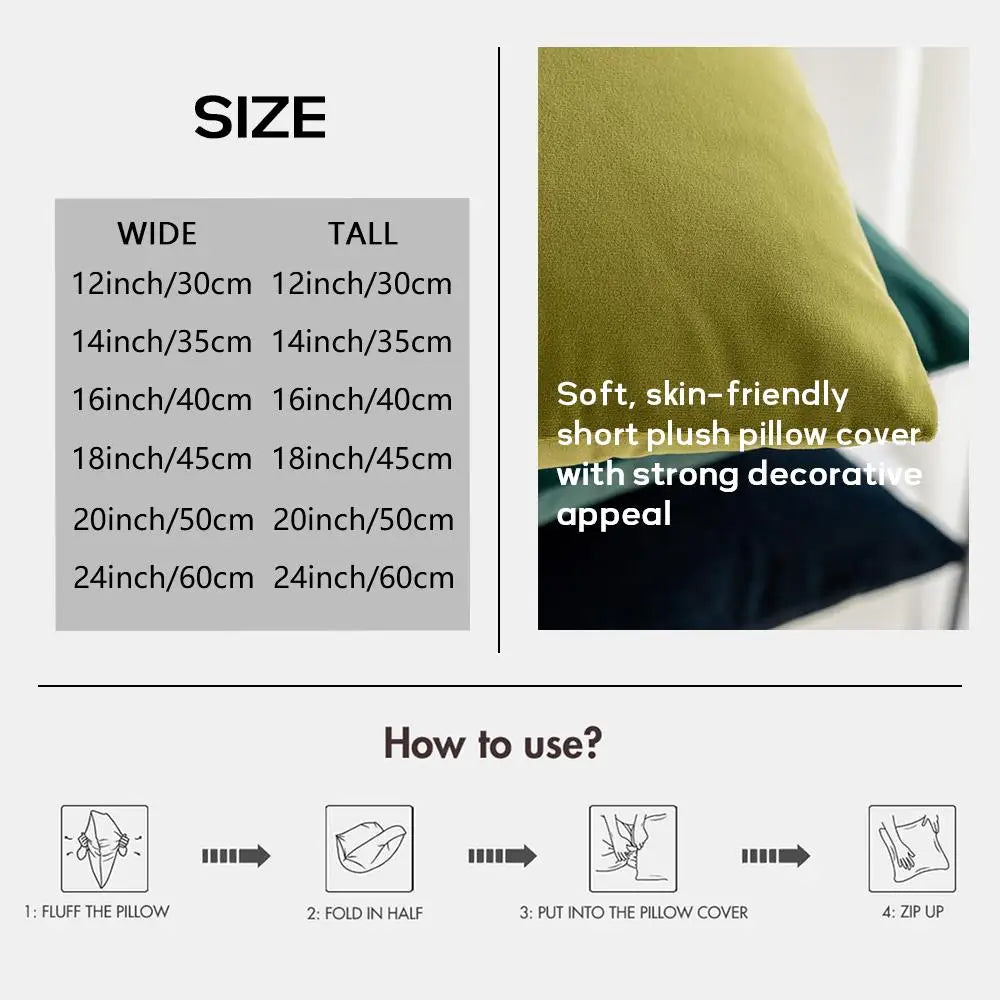 S-Sonic Anime Cool Cushion Cover Silky Short Plush Invisible Zipper Dustproof Sofa Pillow Case For Home Decor