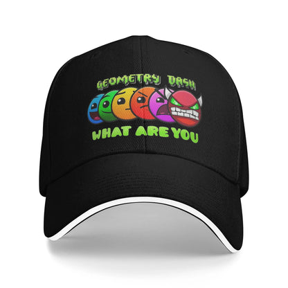 Geometri Gaming-terning Dash Baseballkasketter Hip Hop Extreme Demon Sandwich-kasket Unisex-stil Justerbar Dad Hat Løb Golf
